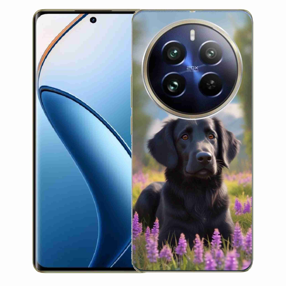 mmCase géltok a Realme 12 Pro 5G/12 Pro+ 5G készülékekhez – elegáns fekete retriever