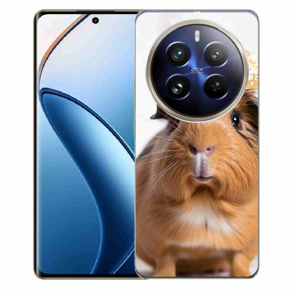 mmCase géltok a Realme 12 Pro 5G/12 Pro+ 5G készülékhez – barna tengerimalac
