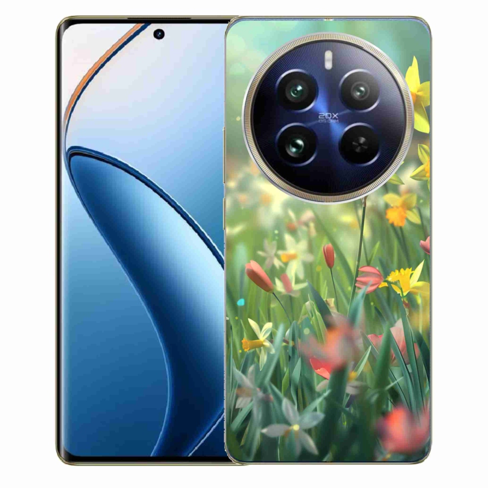 mmCase gél tok a Realme 12 Pro 5G/12 Pro+ 5G készülékekhez – tavaszi virágok