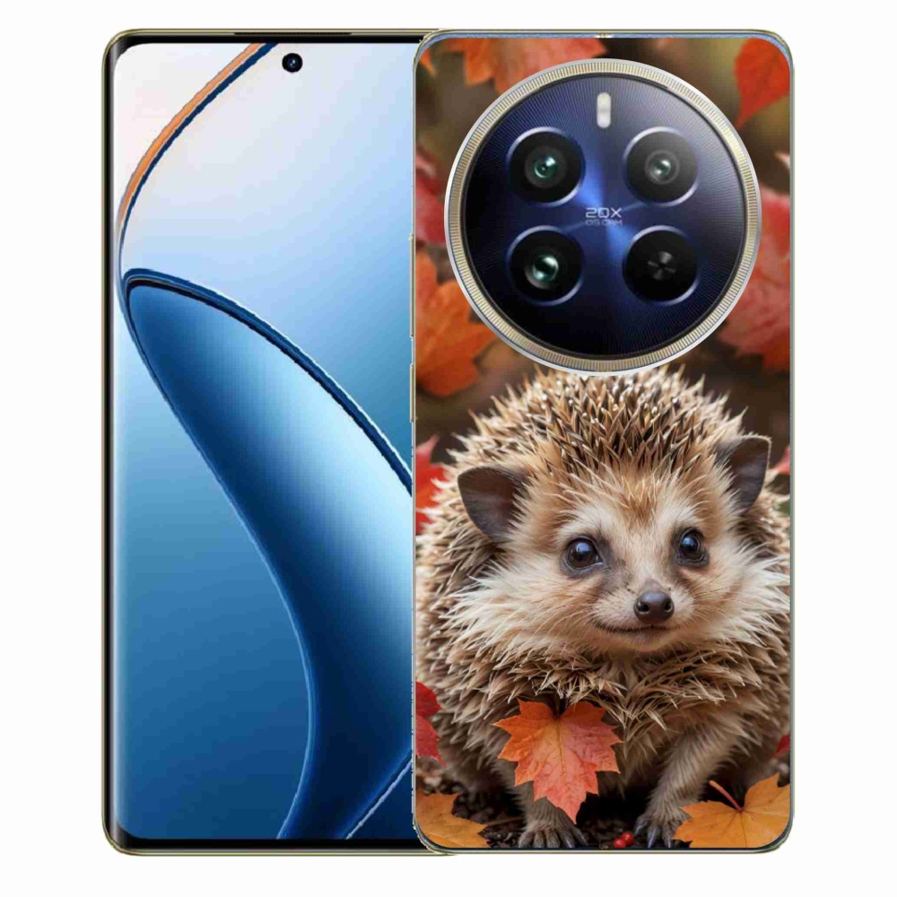 mmCase géltok a Realme 12 Pro 5G/12 Pro+ 5G készülékhez – sündisznó a levelek között