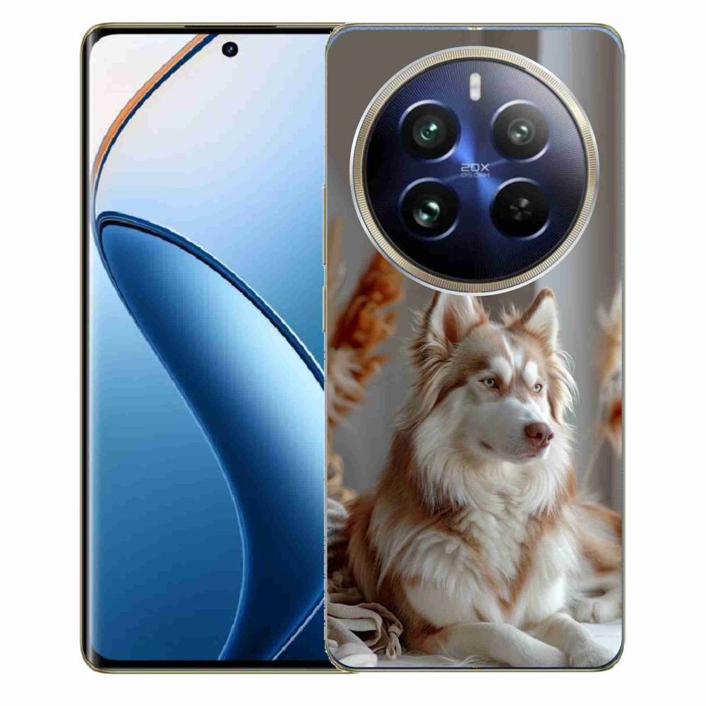 mmCase géltok a Realme 12 Pro 5G/12 Pro+ 5G készülékhez – nyugodt szibériai husky