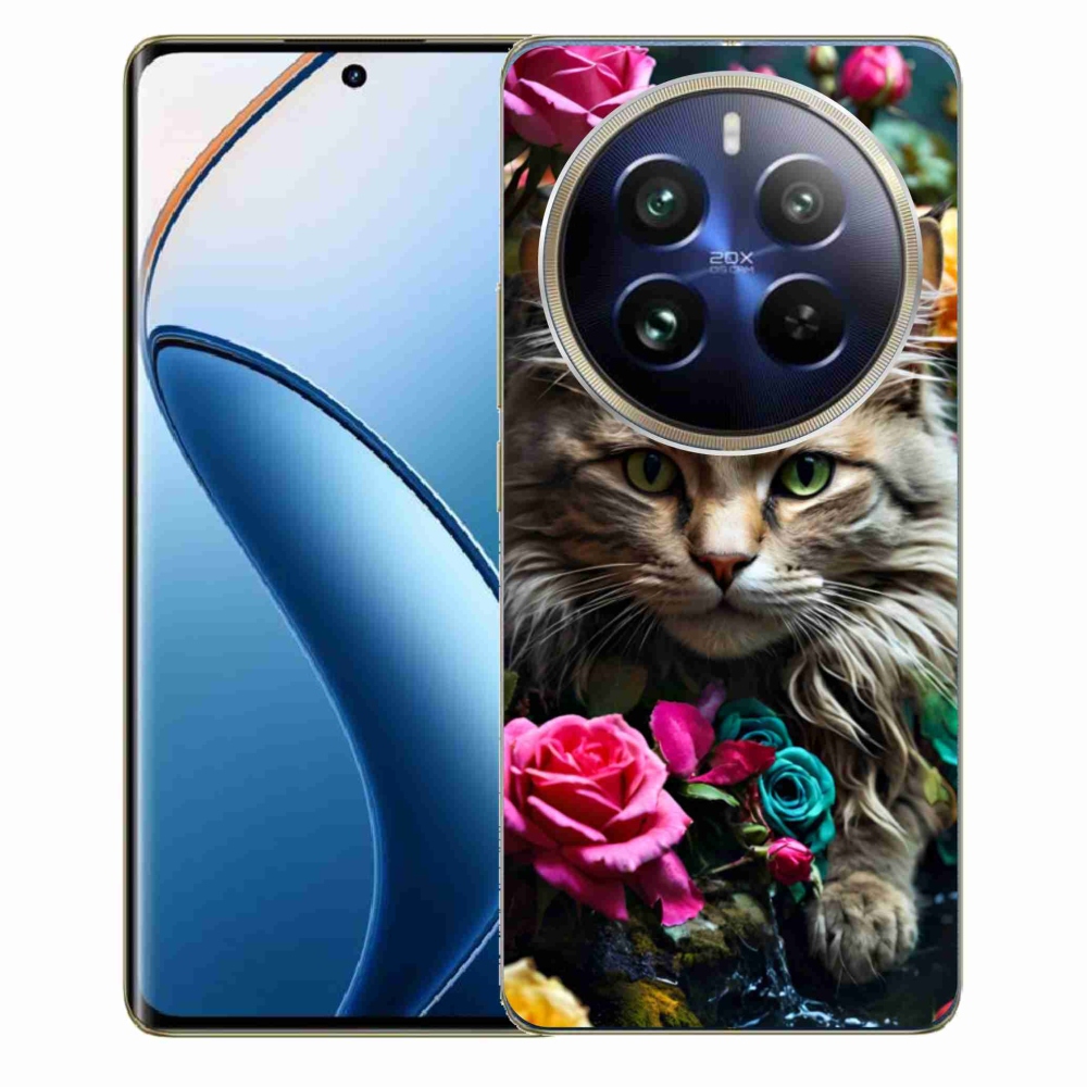 mmCase géltok a Realme 12 Pro 5G/12 Pro+ 5G készülékekhez – macskás mintázat 2