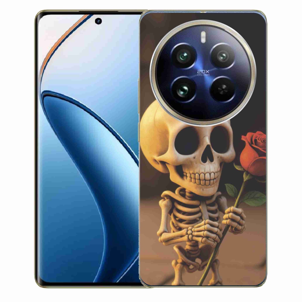 mmCase gél tok a Realme 12 Pro 5G/12 Pro+ 5G készülékhez – csontváz rózsával