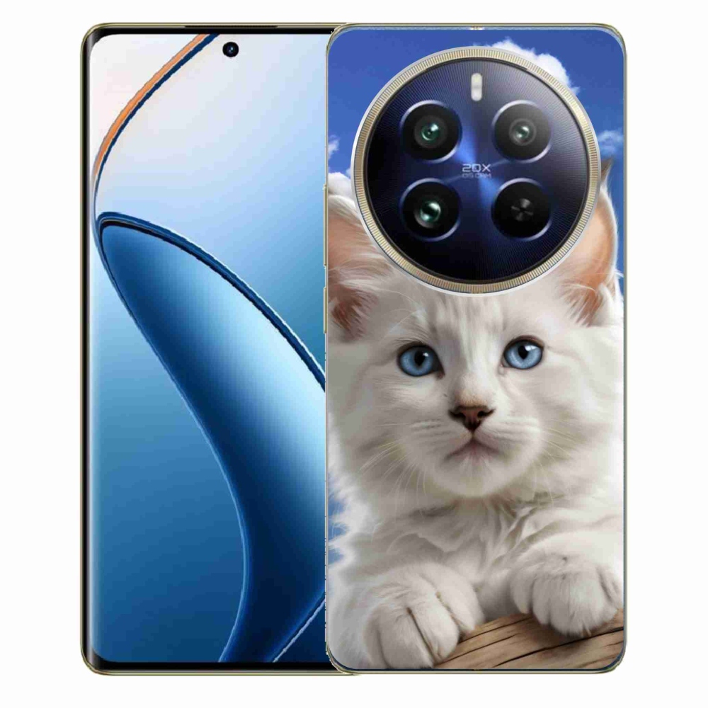 mmCase gél tok a Realme 12 Pro 5G/12 Pro+ 5G készülékekhez – cica és felhők