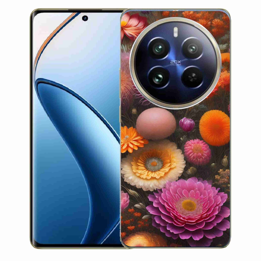 mmCase gél tok a Realme 12 Pro 5G/12 Pro+ 5G készülékhez – virágkompozíció