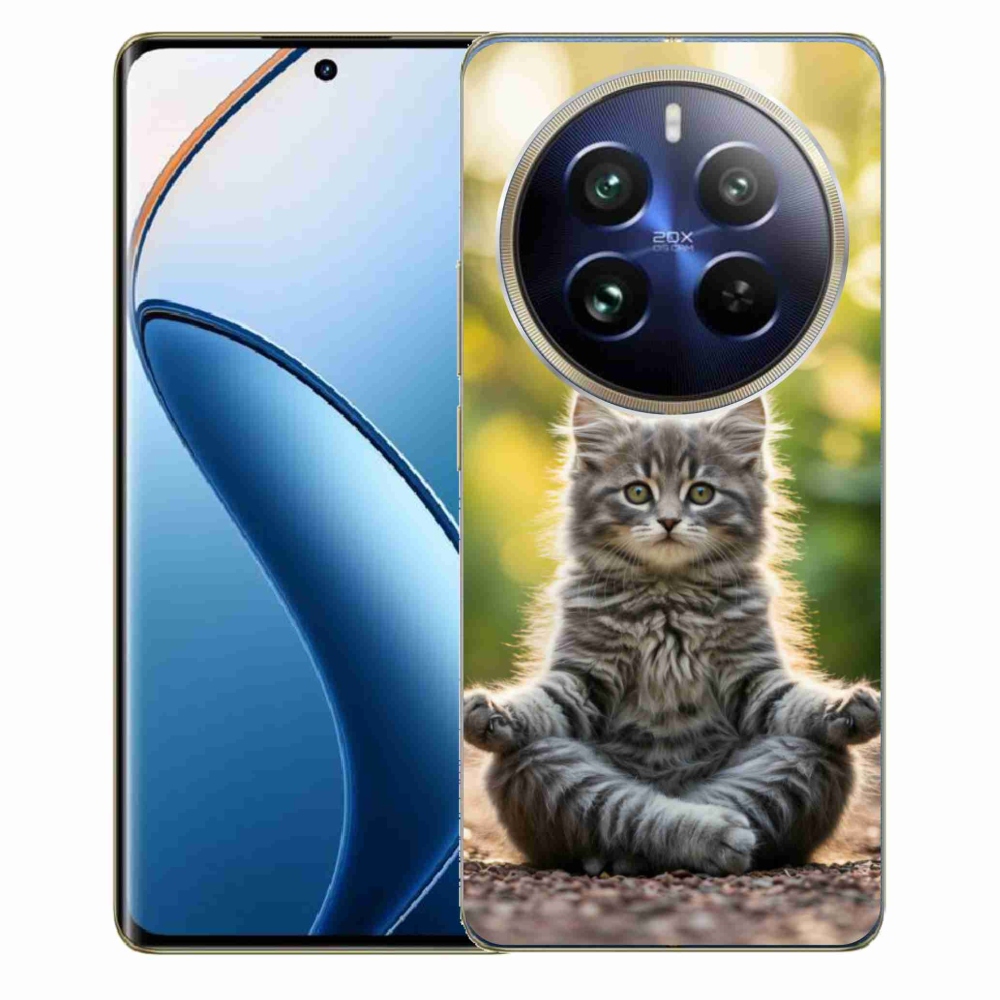 mmCase géltok a Realme 12 Pro 5G/12 Pro+ 5G készülékekhez – meditáló cica