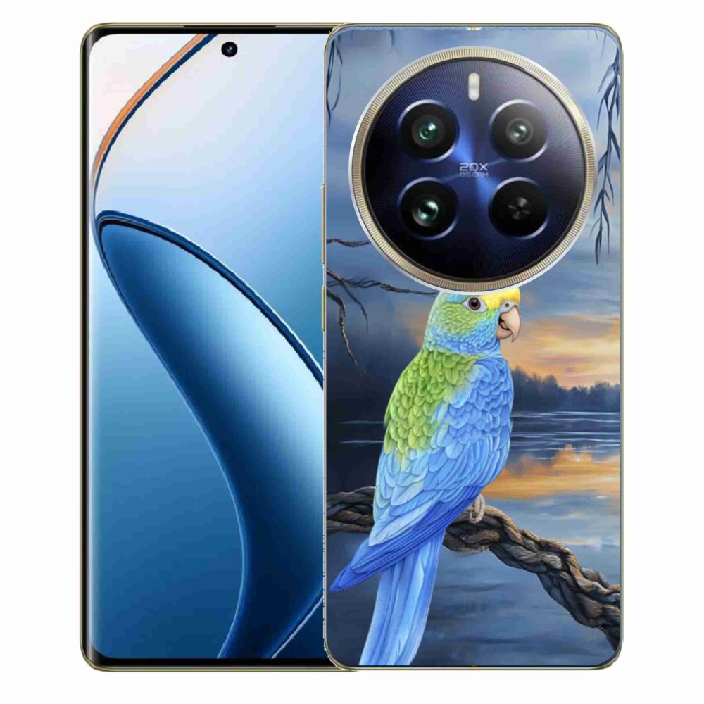 mmCase géltok a Realme 12 Pro 5G/12 Pro+ 5G készülékhez – kék papagáj