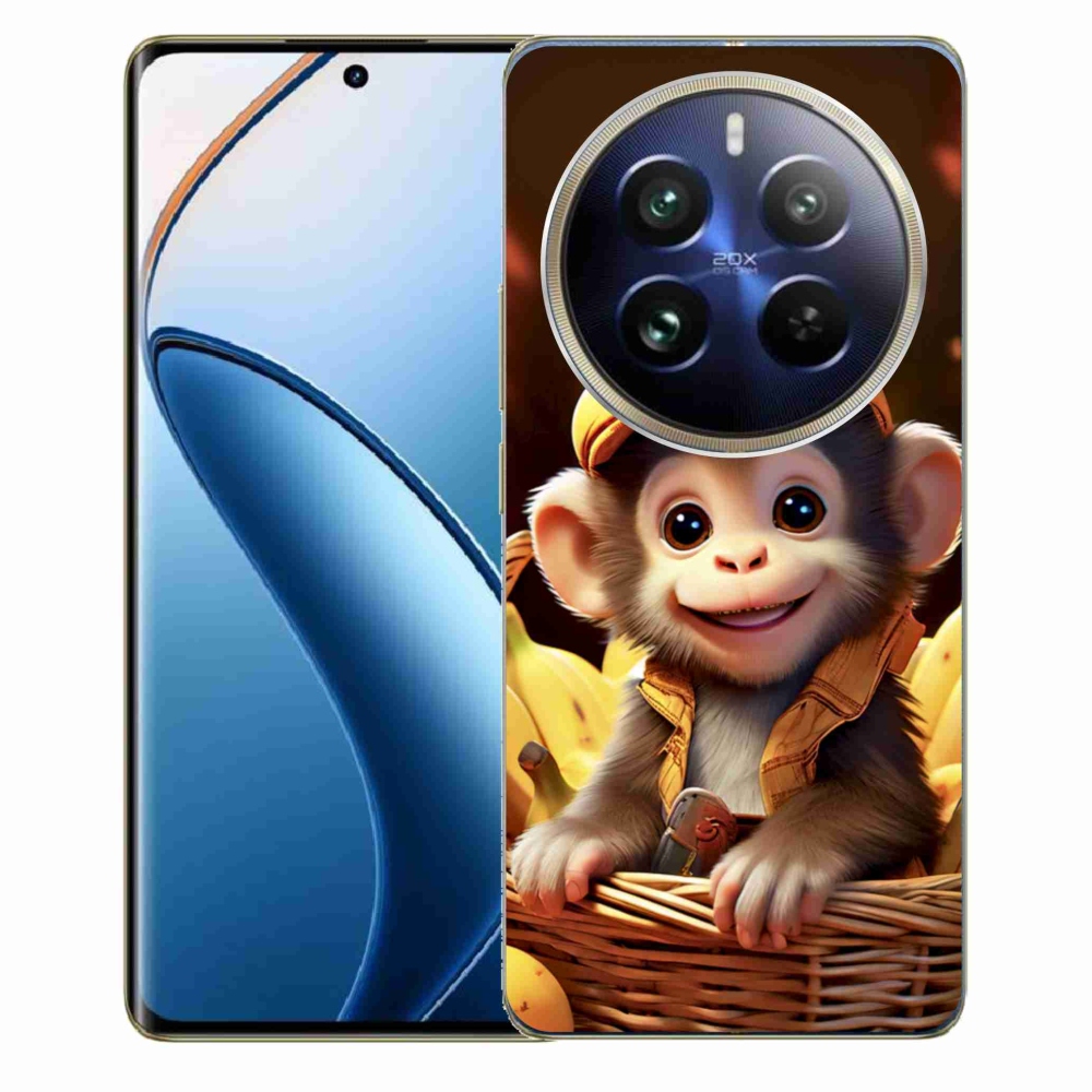 mmCase gél tok a Realme 12 Pro 5G/12 Pro+ 5G készülékhez – majom a kosárban