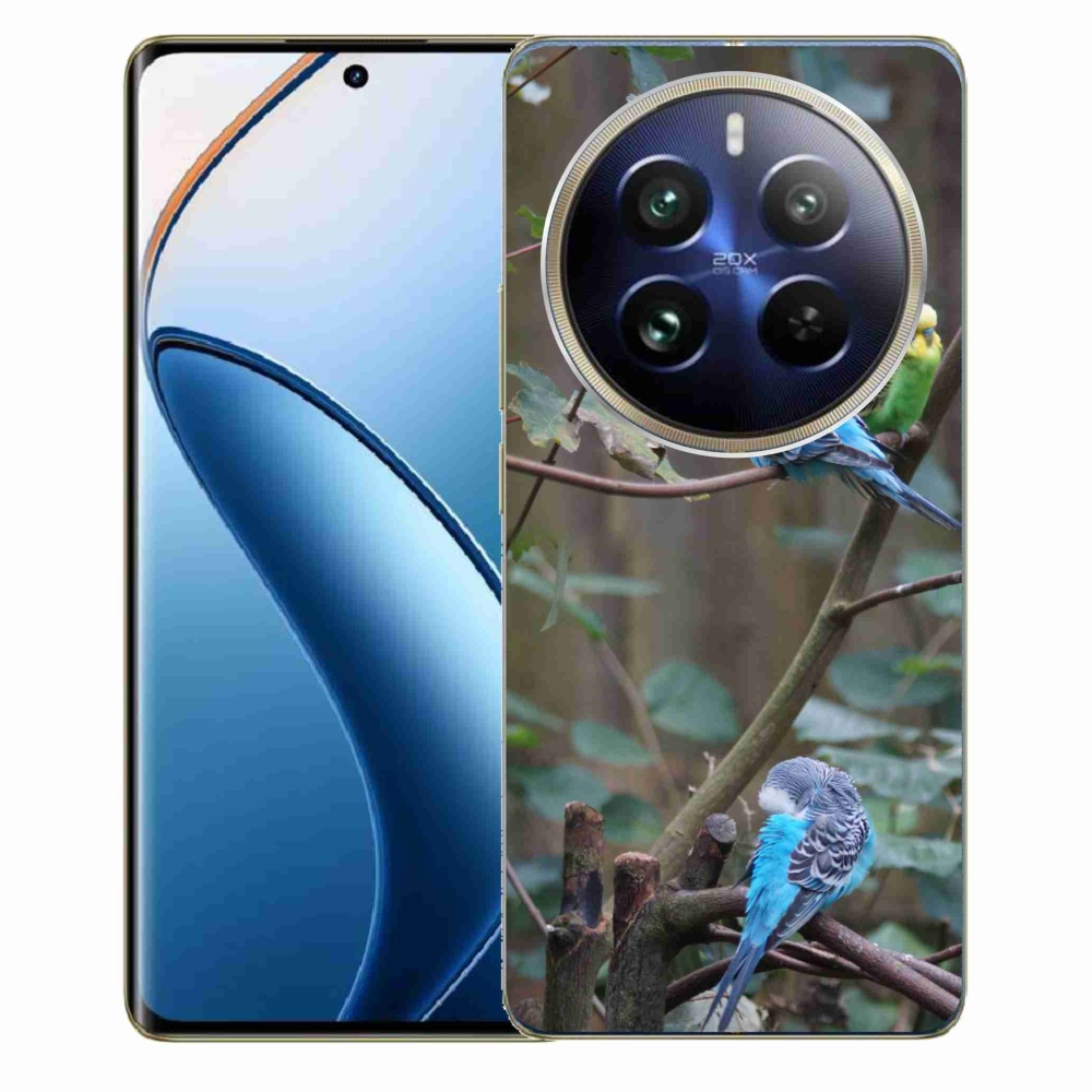 mmCase gél tok a Realme 12 Pro 5G/12 Pro+ 5G készülékhez – papagájok egy ágon