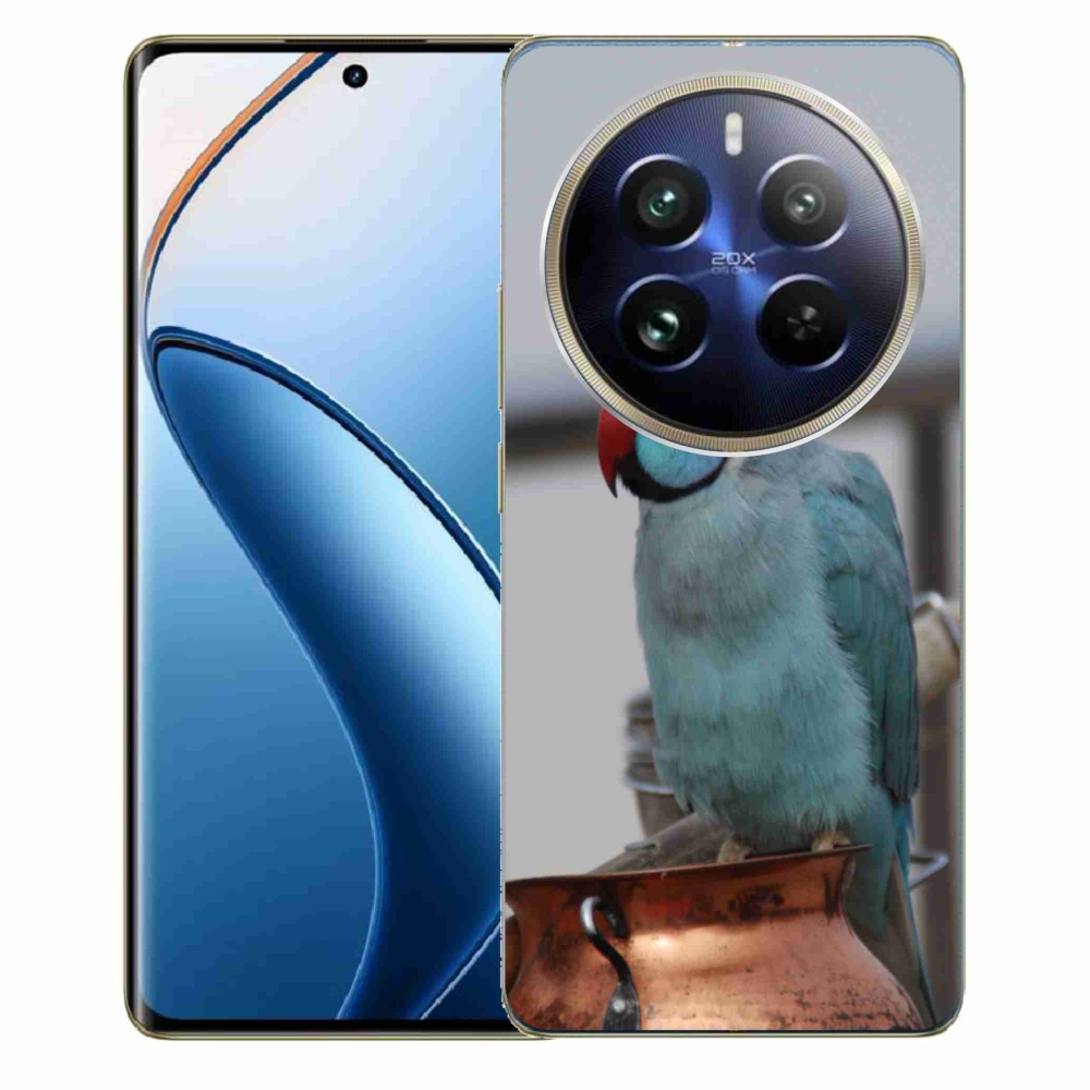 mmCase géltok a Realme 12 Pro 5G/12 Pro+ 5G készülékhez – kék alexandri papagáj