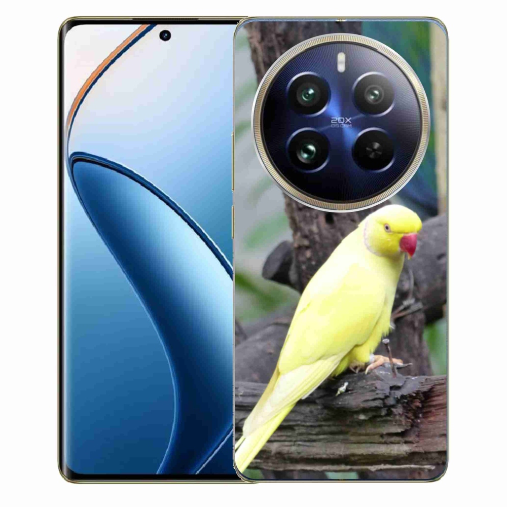 mmCase géltok a Realme 12 Pro 5G/12 Pro+ 5G készülékhez – sárga alexandri papagáj