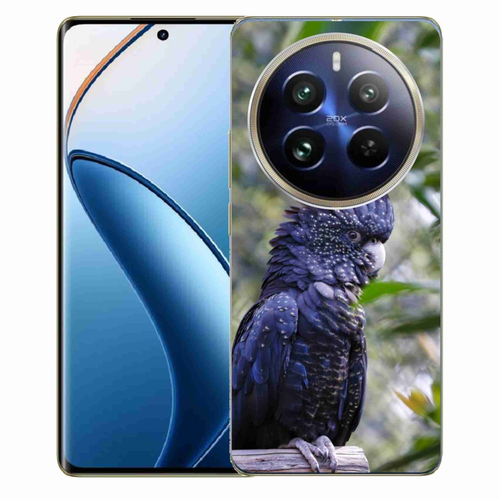 mmCase géltok a Realme 12 Pro 5G/12 Pro+ 5G készülékhez – fekete kakadu papagáj
