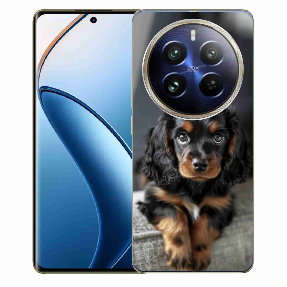 mmCase gél tok a Realme 12 Pro 5G/12 Pro+ 5G készülékhez – aranyos, hosszúszőrű tacskó