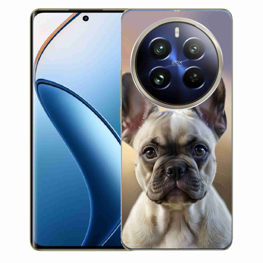 mmCase gél tok a Realme 12 Pro 5G/12 Pro+ 5G készülékekhez – aranyos francia buldog