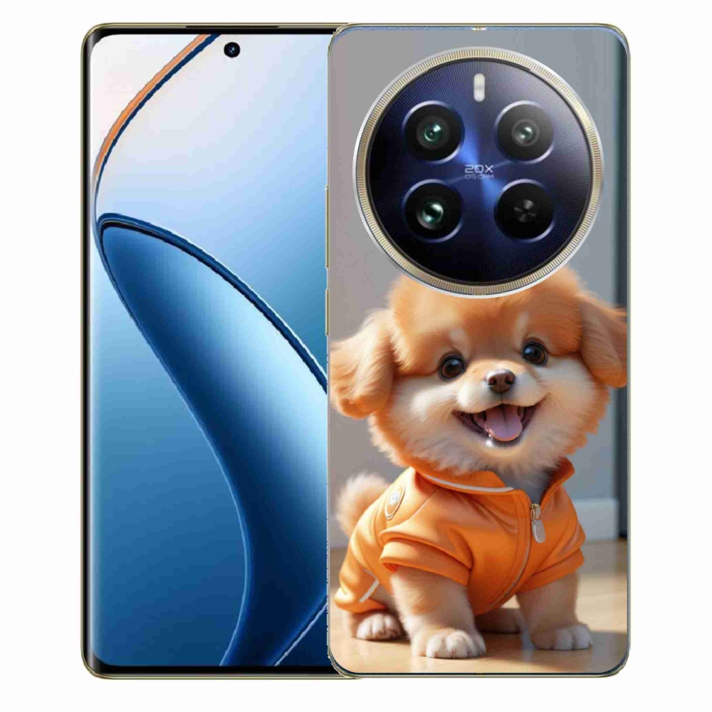 mmCase gél tok a Realme 12 Pro 5G/12 Pro+ 5G készülékhez – aranyos pomerániai pulóverben