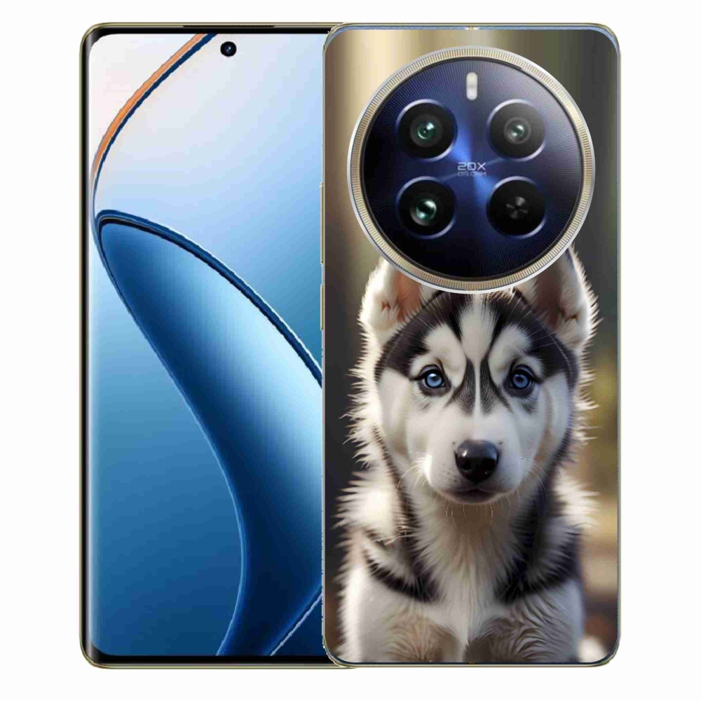 mmCase gél tok a Realme 12 Pro 5G/12 Pro+ 5G készülékekhez – aranyos szibériai husky