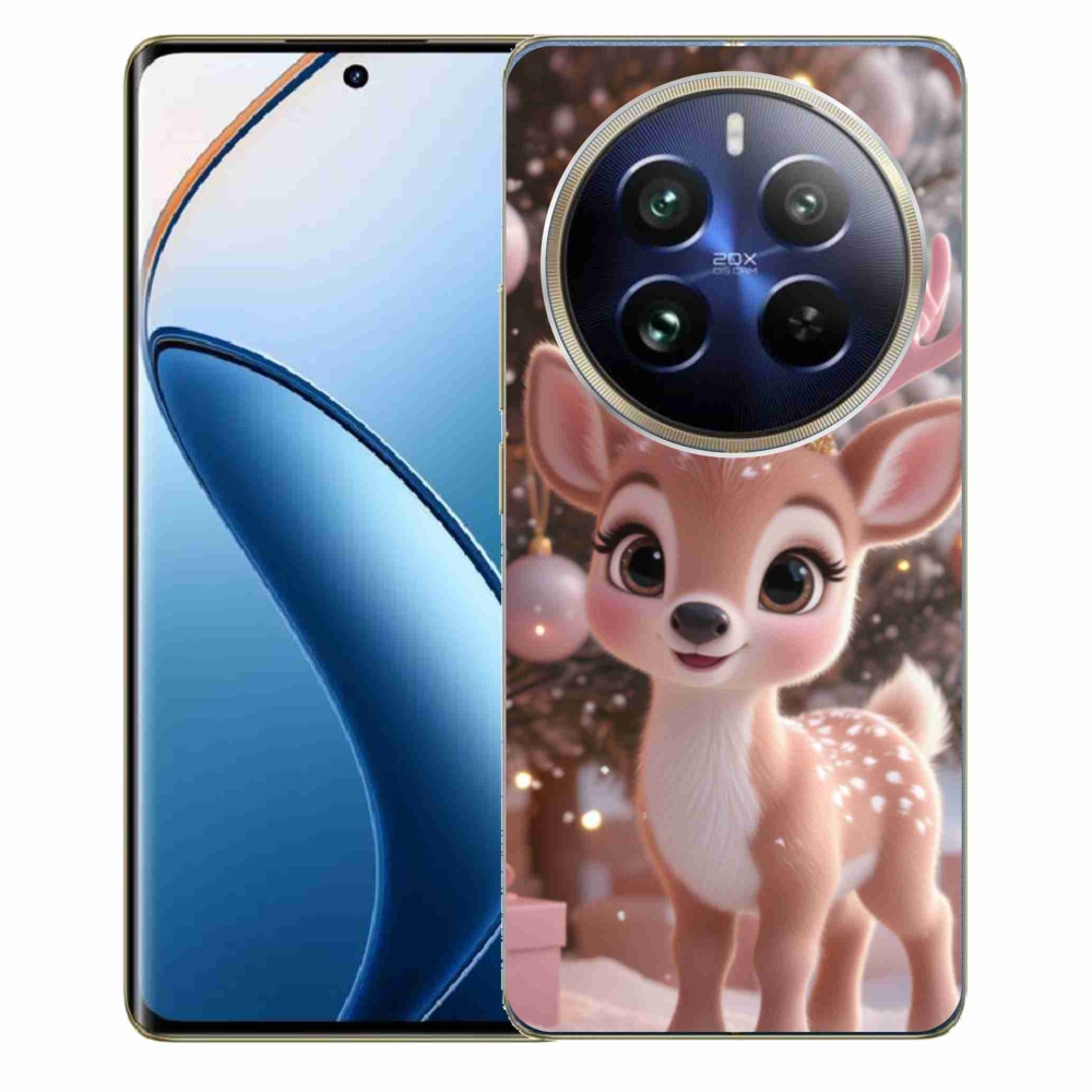 mmCase gél tok a Realme 12 Pro 5G/12 Pro+ 5G készülékhez – aranyos rénszarvas