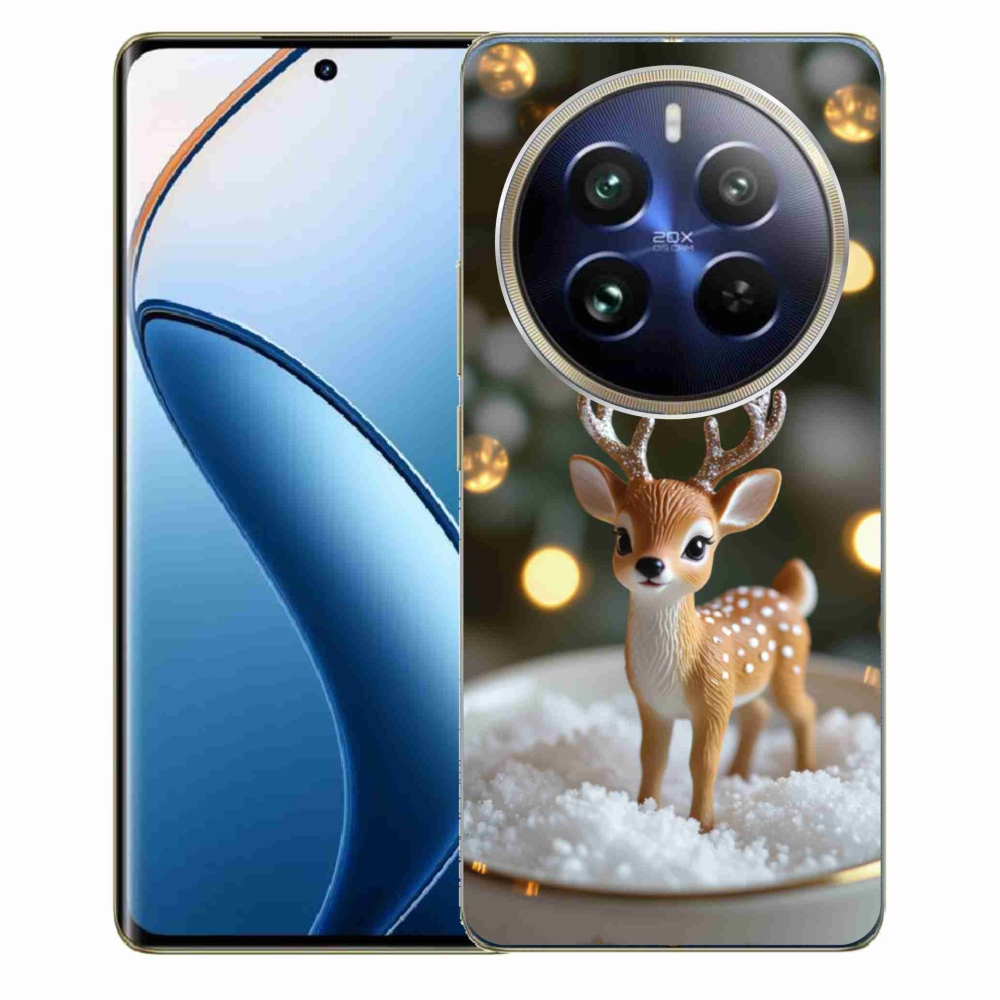mmCase gél tok a Realme 12 Pro 5G/12 Pro+ 5G készülékekhez – aranyos karácsonyi szarvas