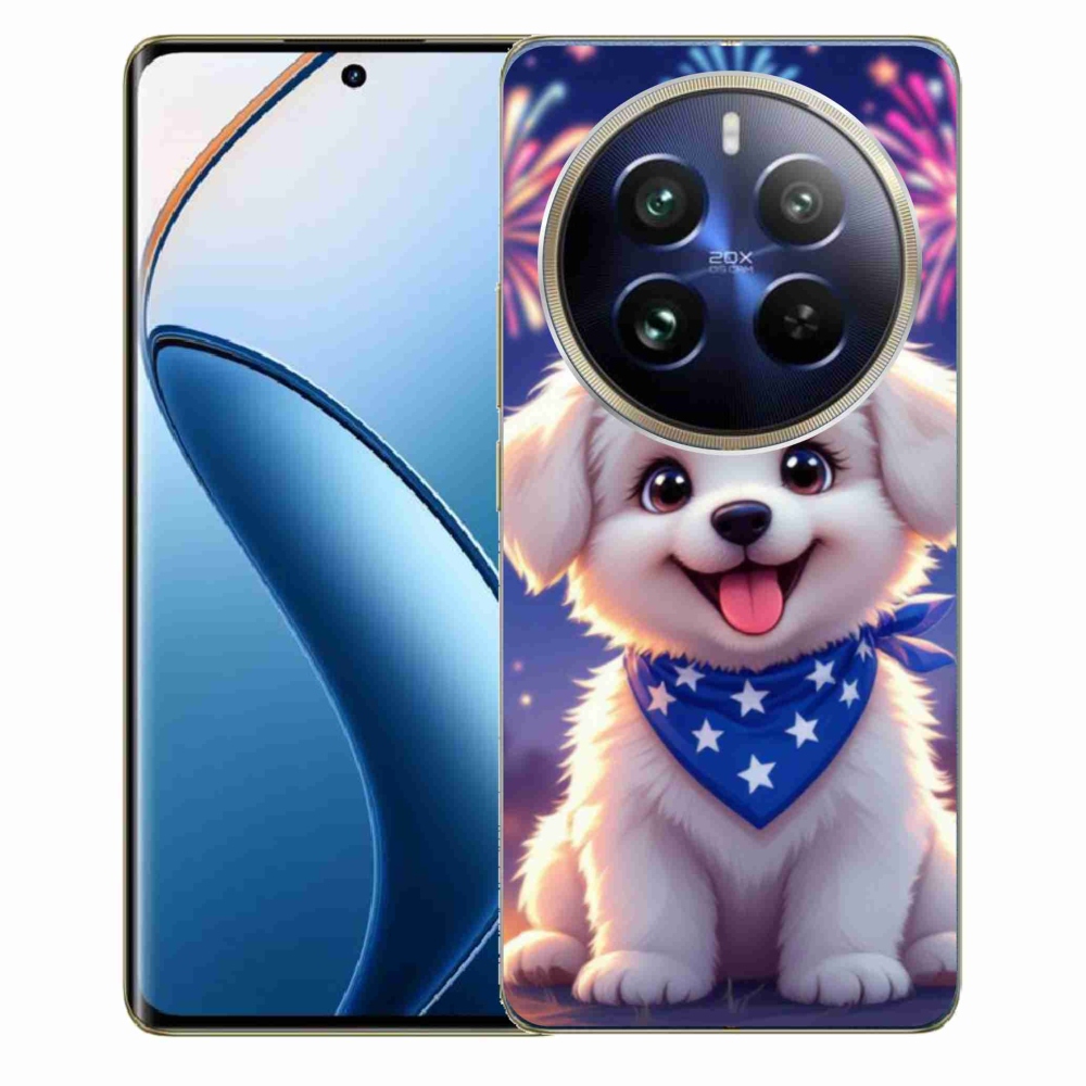 mmCase gél tok a Realme 12 Pro 5G/12 Pro+ 5G készülékekhez – ünnepi kiskutya