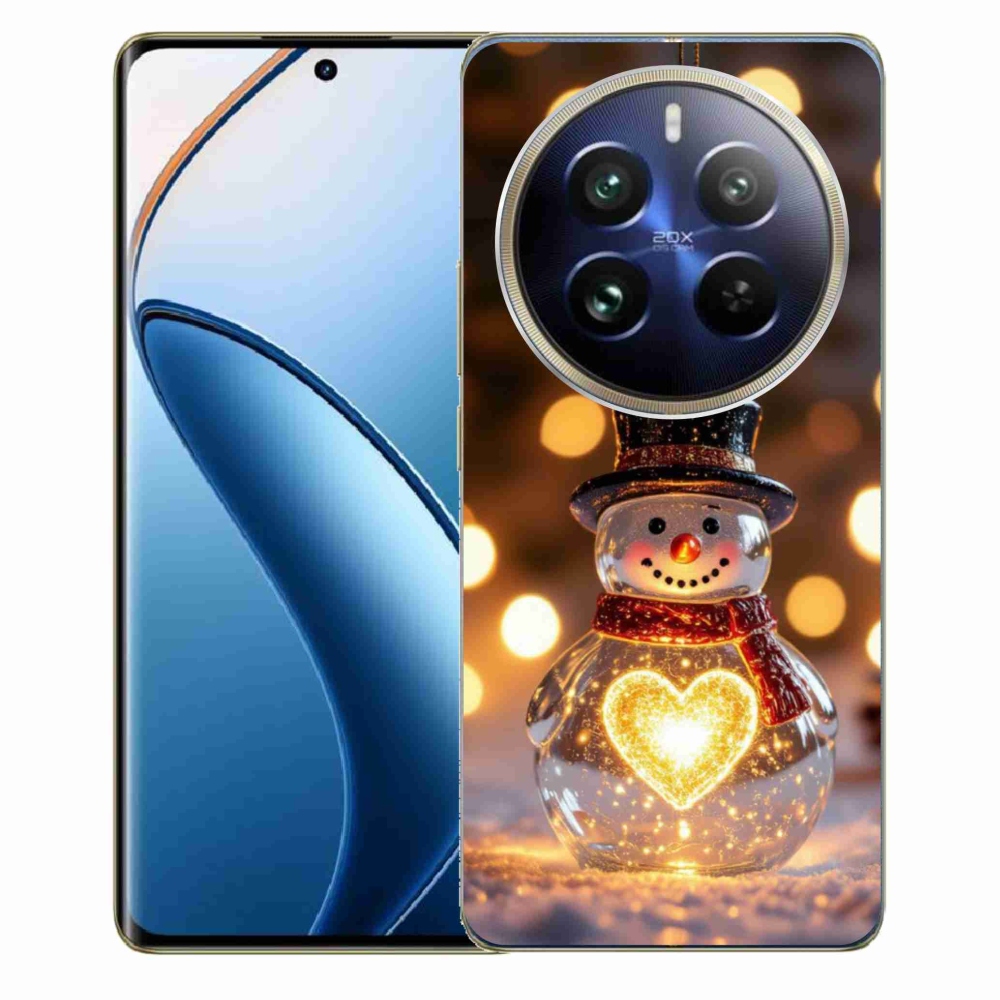 mmCase gél tok a Realme 12 Pro 5G/12 Pro+ 5G készülékekhez – világító karácsonyi hóember