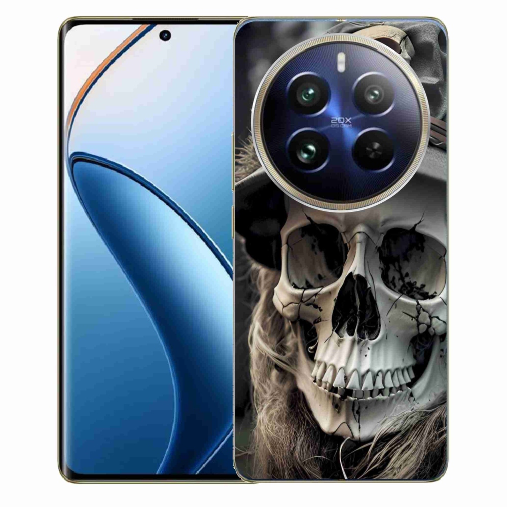 mmCase géltok a Realme 12 Pro 5G/12 Pro+ 5G készülékhez – sötét koponya