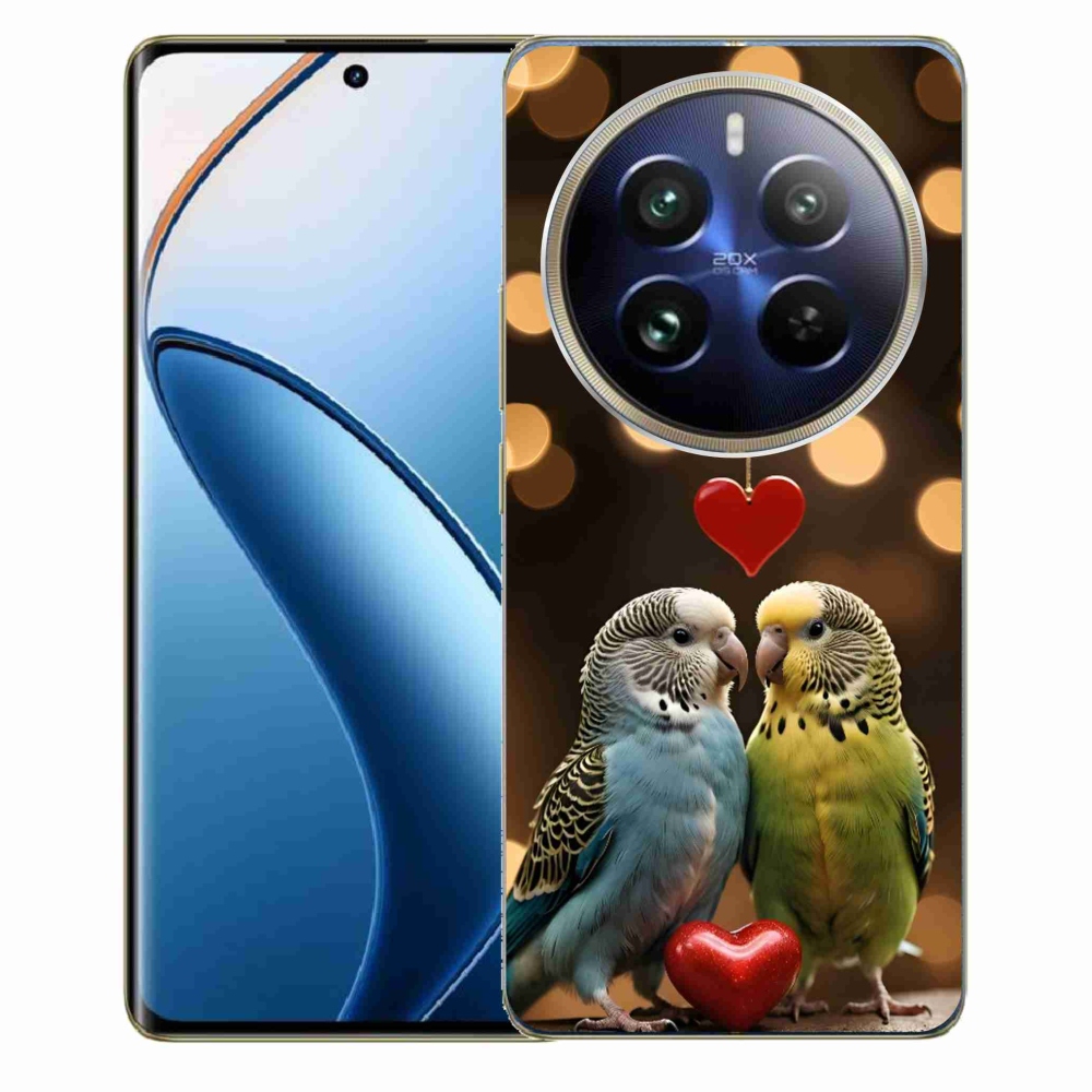 mmCase géltok a Realme 12 Pro 5G/12 Pro+ 5G készülékekhez – szerelmes papagájok