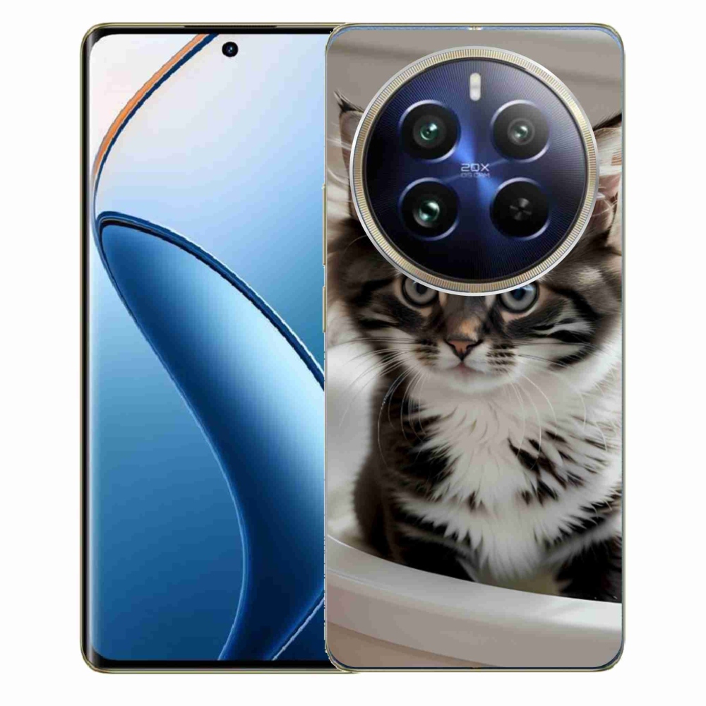 mmCase gél tok a Realme 12 Pro 5G/12 Pro+ 5G készülékhez – kíváncsi cica