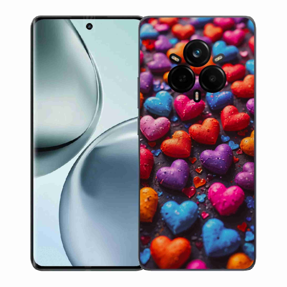 Gél borítás mmCase a Realme 14 Pro 5G készülékhez - színes szív