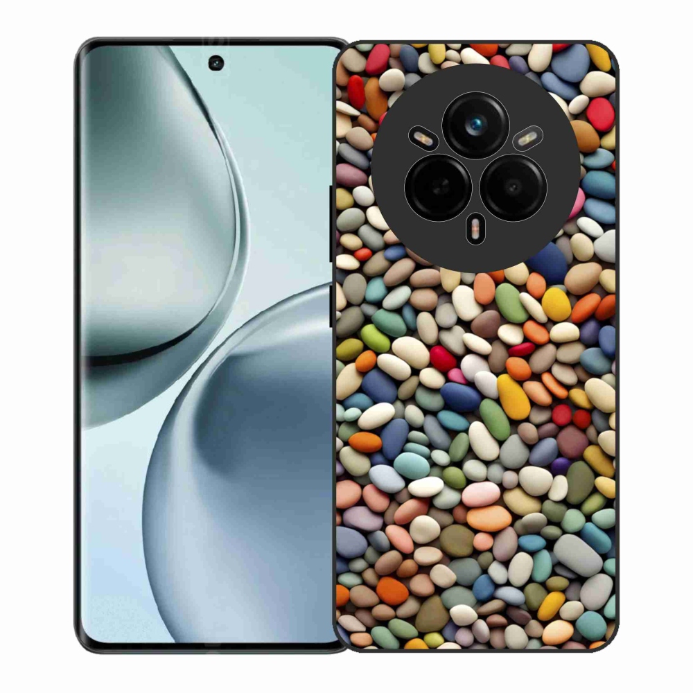 Zselés borítás mmCase a Realme 14 Pro+ 5G készülékhez - színes strasszkövek 2