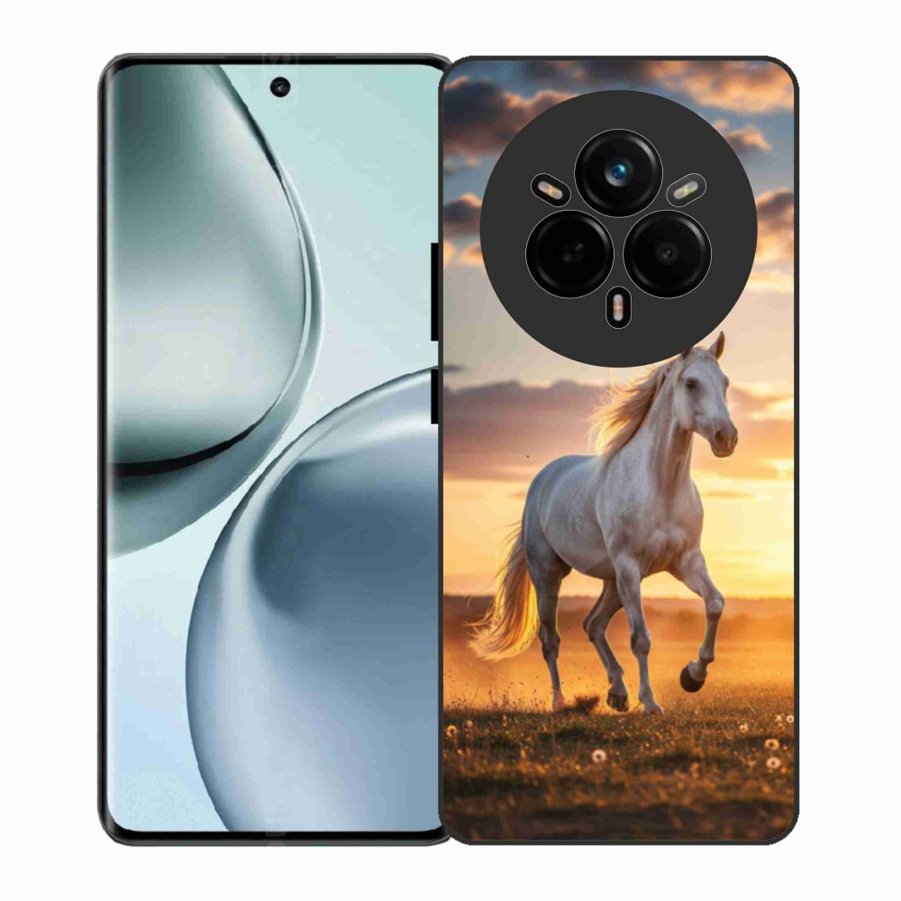 Gél borítás mmCase a Realme 14 Pro 5G számára - futó fehér ló 2