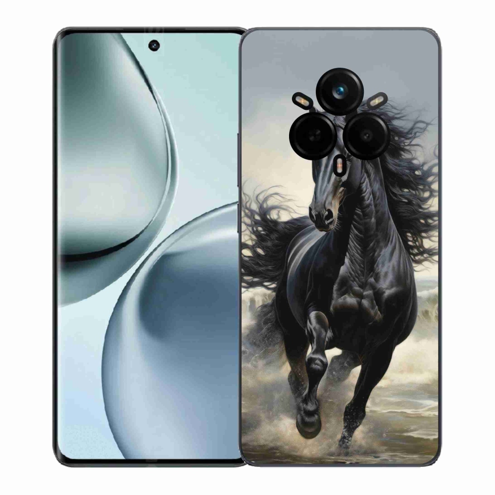 mmCase géltok a Realme 14 Pro+ 5G-hez – fekete ló fut