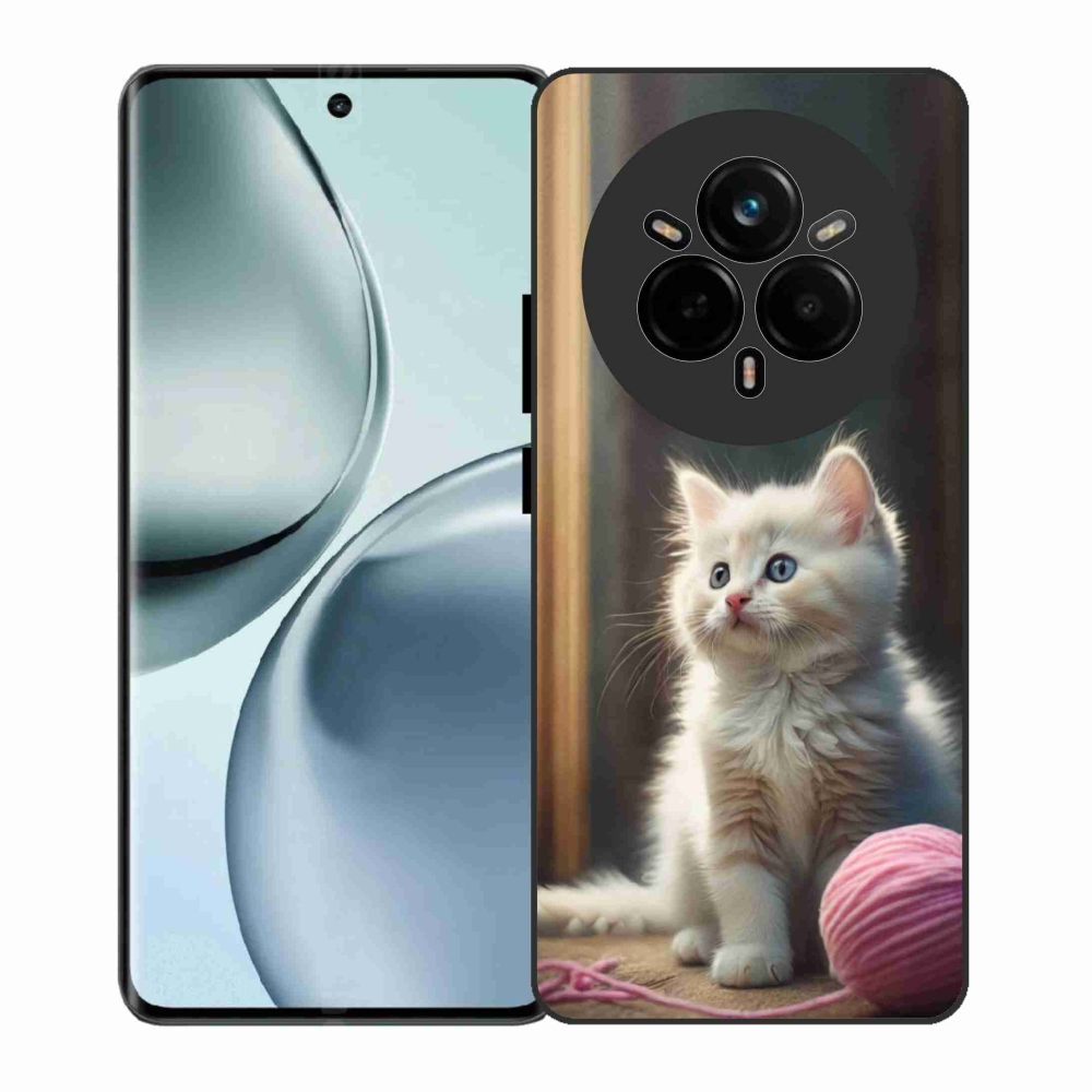 Gél borítás mmCase a Realme 14 Pro 5G készülékhez - fehér cica 2