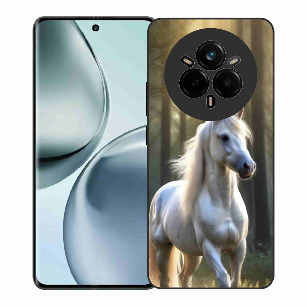 Zselés borítás mmCase a Realme 14 Pro+ 5G készülékhez - fehér ló 3