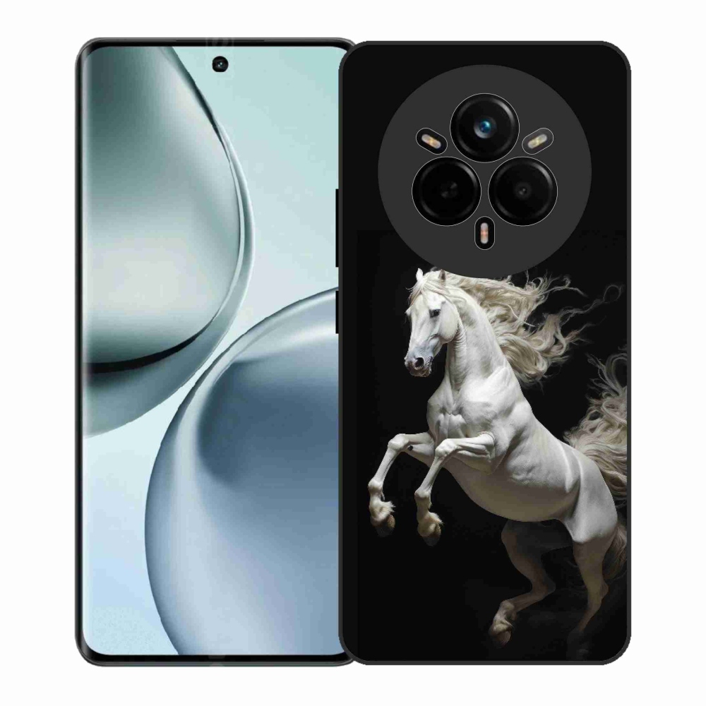 Zselés borítás mmCase a Realme 14 Pro+ 5G számára - fehér ló 4