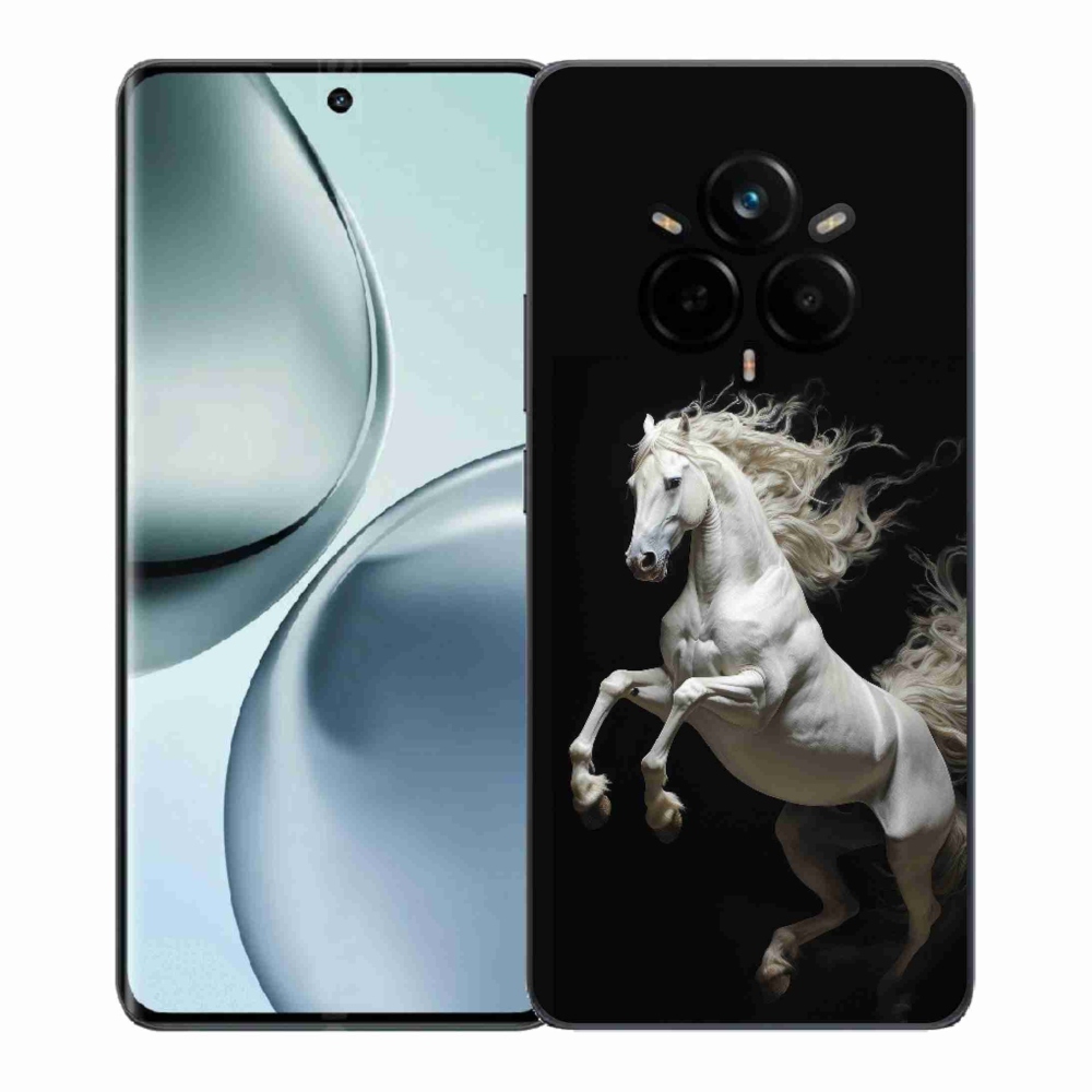 Zselés borítás mmCase a Realme 14 Pro+ 5G számára - fehér ló 4