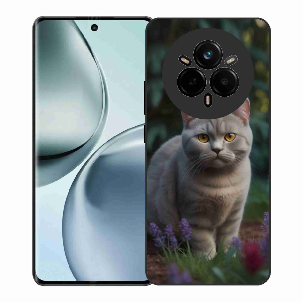 Zselés borítás mmCase a Realme 14 Pro+ 5G készülékhez - brit macska
