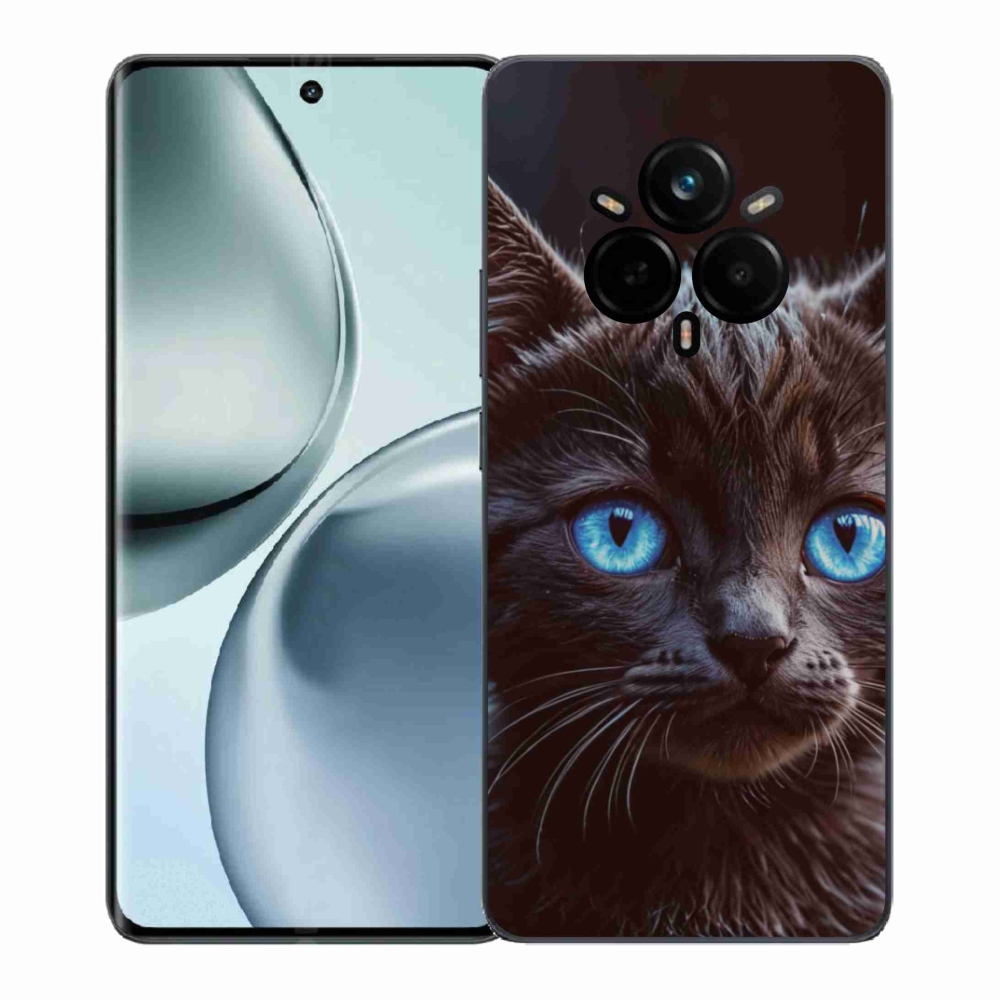 Gél borítás mmCase a Realme 14 Pro 5G készülékhez - fekete cica 2
