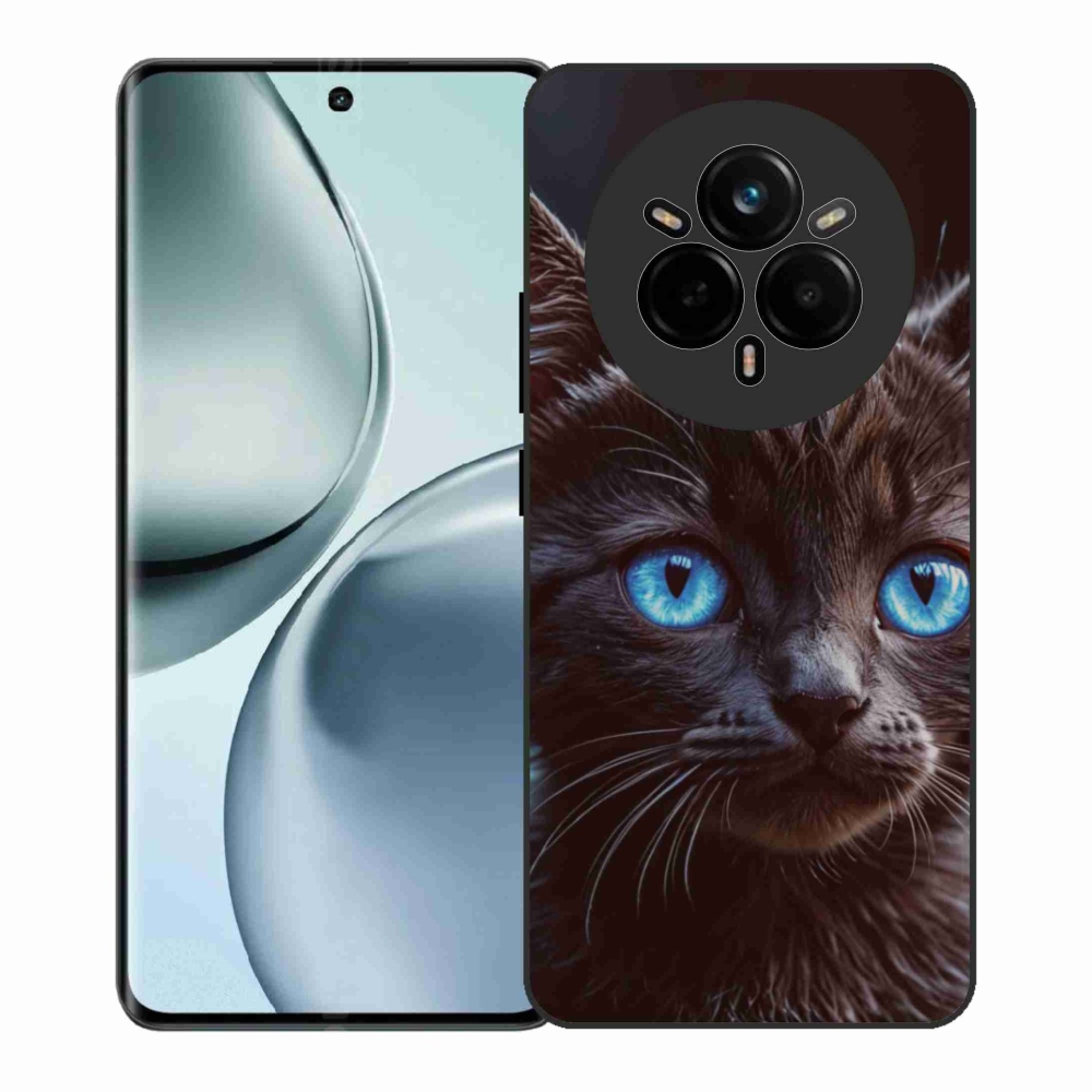 Gél borítás mmCase a Realme 14 Pro+ 5G készülékhez - fekete cica 2