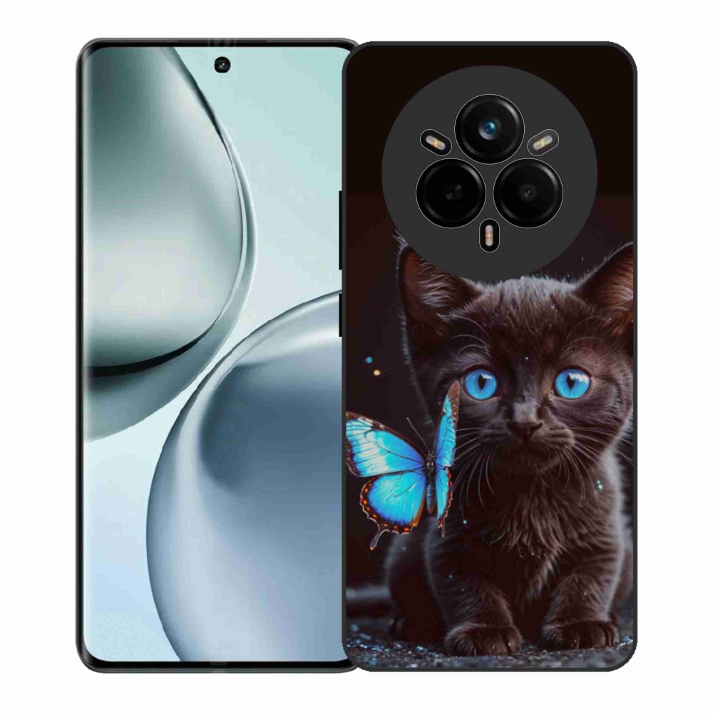 Gél borítás mmCase a Realme 14 Pro+ 5G készülékhez - fekete cica 3