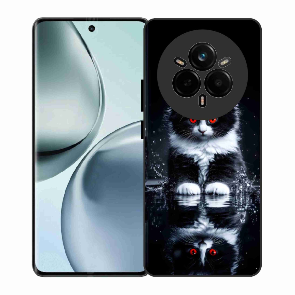 Gél borítás mmCase a Realme 14 Pro 5G-re - fekete-fehér cica