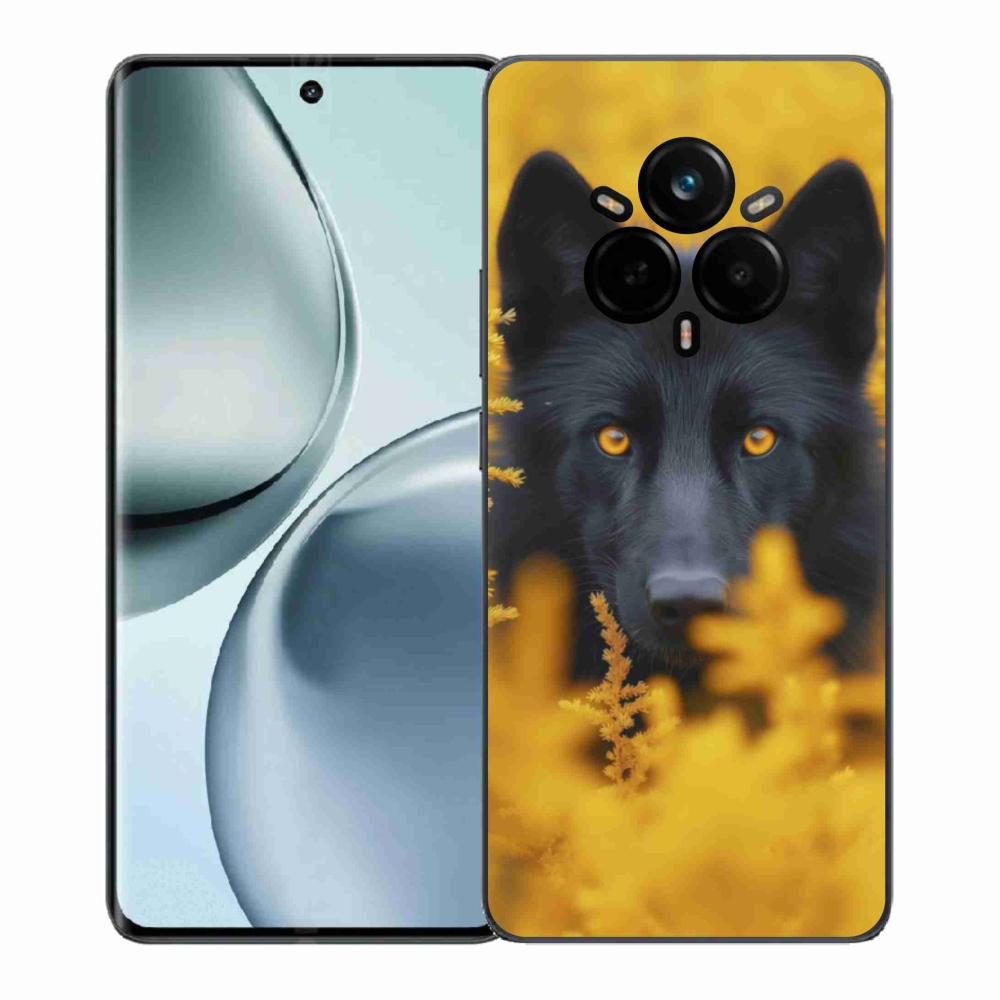 Gél borítás mmCase a Realme 14 Pro 5G-hez - fekete farkas 2