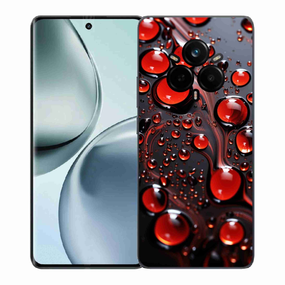 Zselés borítás mmCase a Realme 14 Pro+ 5G készülékhez - piros csepp 2