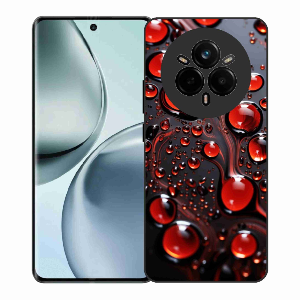 Zselés borítás mmCase a Realme 14 Pro+ 5G készülékhez - piros csepp 2