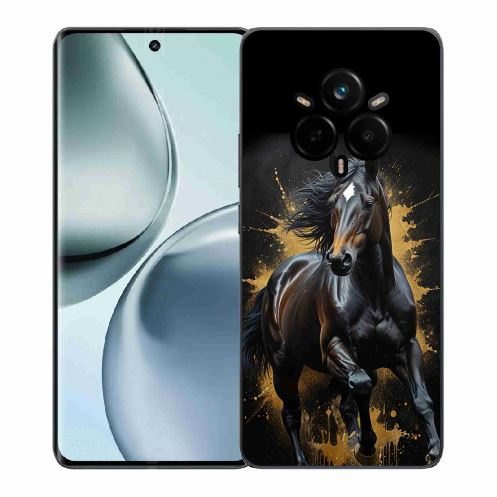 mmCase géltok a Realme 14 Pro+ 5G-hez – elegáns fekete csődör