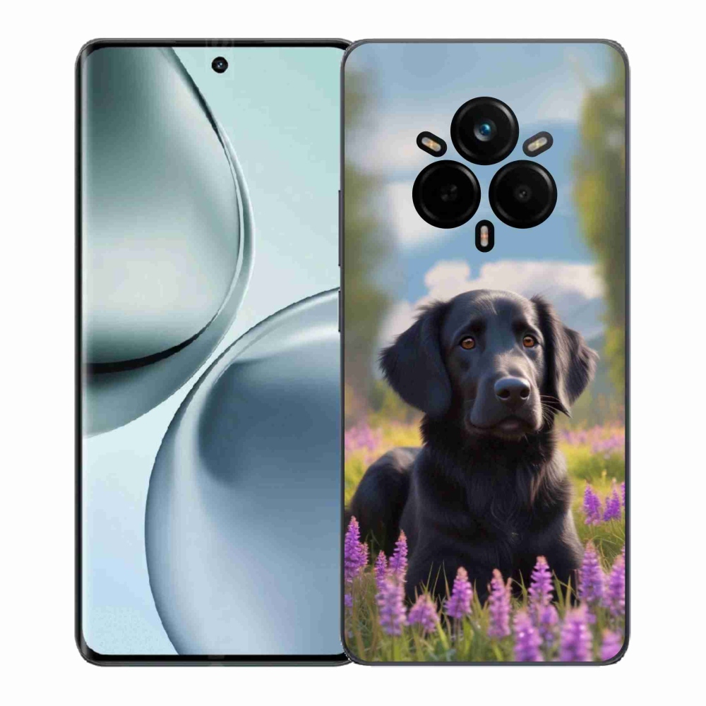 mmCase gélhuzat a Realme 14 Pro+ 5G-hez – elegáns fekete retriever
