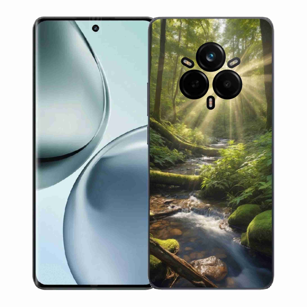Gél borítás mmCase a Realme 14 Pro 5G számára - erdő mélysége
