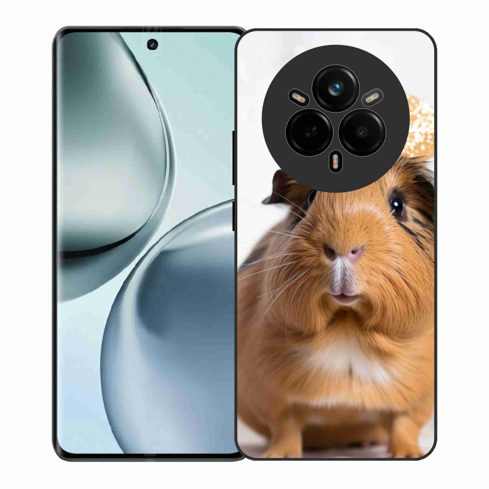 Zselés borítás mmCase a Realme 14 Pro+ 5G készülékhez - barna tengerimalac