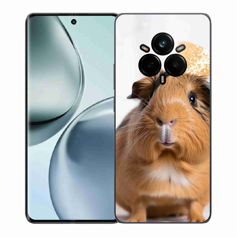 Zselés borítás mmCase a Realme 14 Pro 5G készülékhez - barna tengerimalac