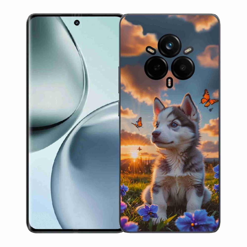 mmCase gél tok a Realme 14 Pro+ 5G-hez – husky naplementekor