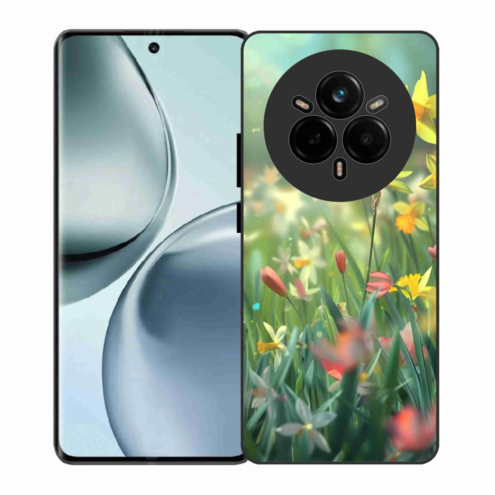Gél borítás mmCase a Realme 14 Pro 5G készülékhez - tavaszi virágok